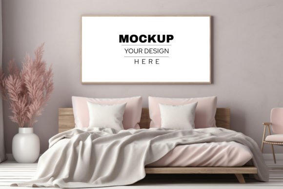 Download Frame Wall Mockup. Bedroom Interior - Bedroom interior Collection