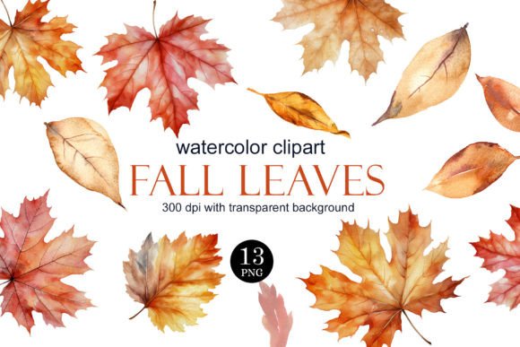 Download Watercolor Fall Leaves Clipart PNG - Premium Resources