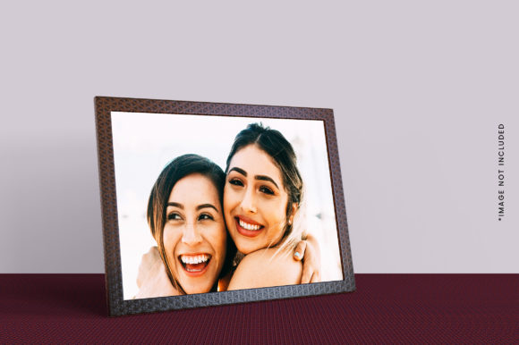 Download Photo Frame Mockup with Cute Girl Photo - Photo frame mockup Collection