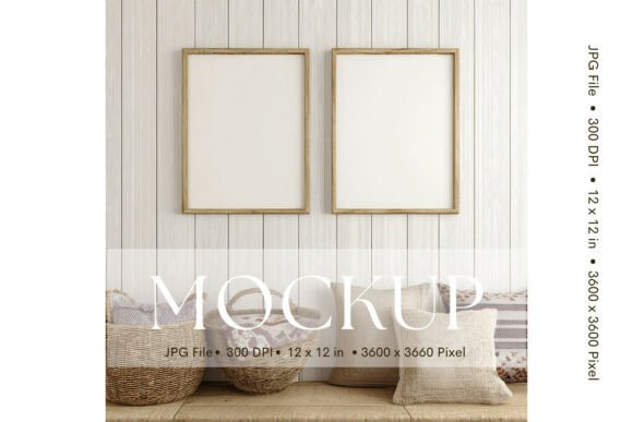 Download Photo Frame Mockup, Room Wallart - Photo frame mockup Collection